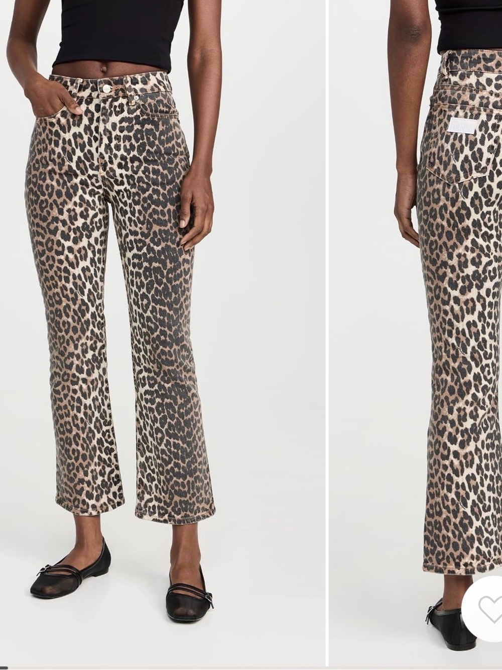 GANNI Betzy Cropped Jeans Size 27 NWT